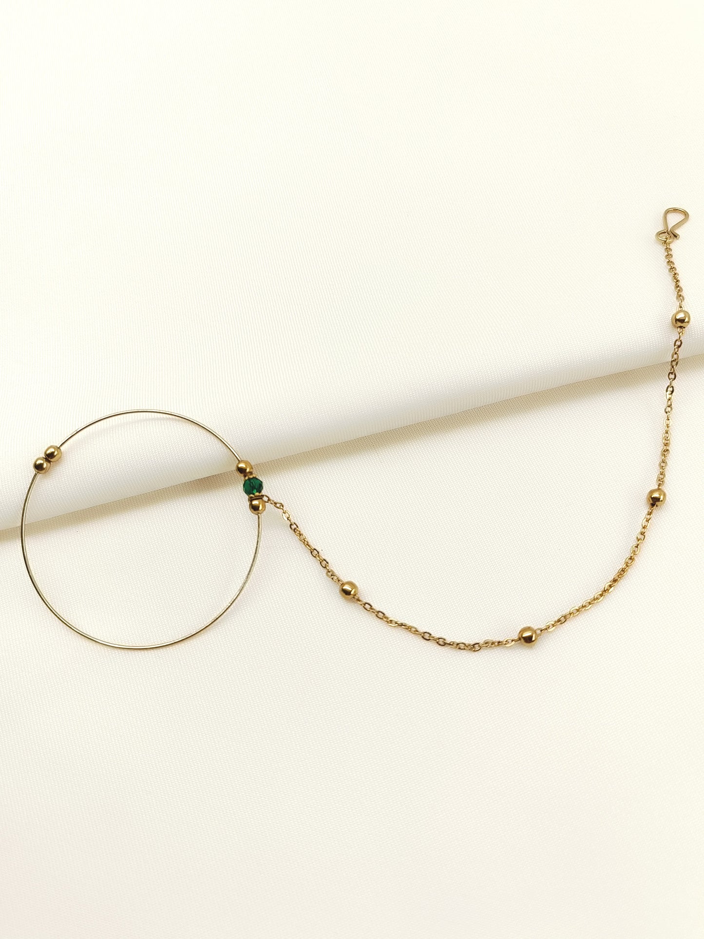 Priyanshi Green Antique Nath