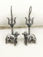 Vihari White Oxidized Earring