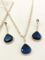 Nayna Blue American Diamond Necklace Set