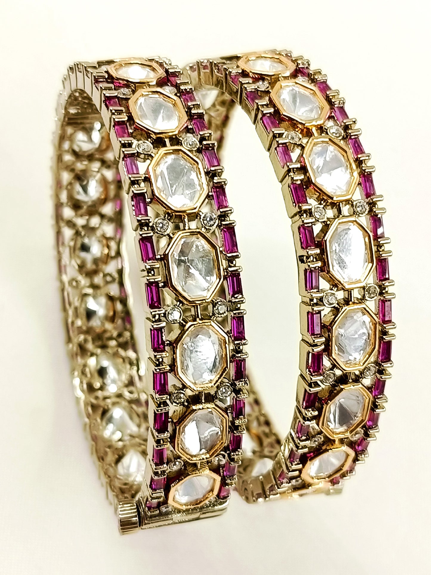 Girjaa Ruby Victorian Bangles