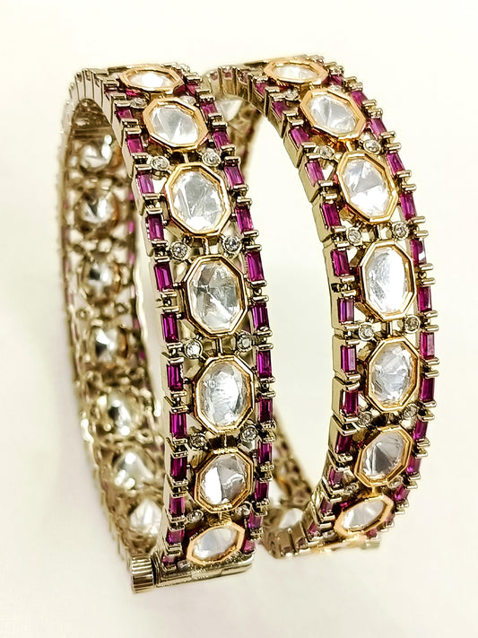Girjaa Ruby Victorian Bangles
