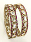 Girjaa Ruby Victorian Bangles