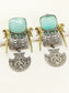 Fardeen Mint Green Oxidized Earring