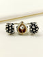 Pari White Oxidized Dual-Finger Kundan Ghungroo Ring