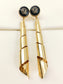 Allison Blue Boutique Spiral Earrings