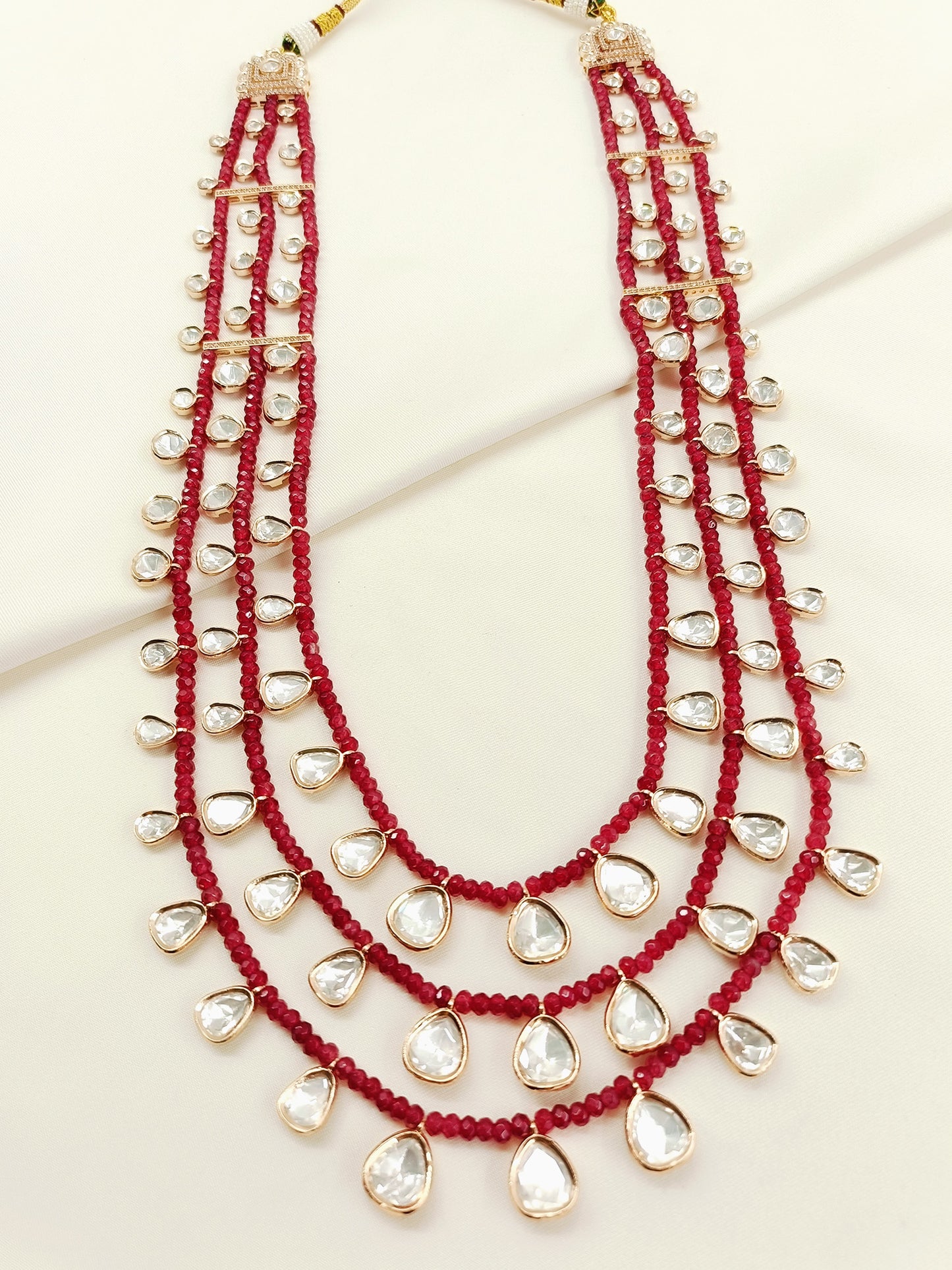 Atharvan Ruby Groom Beads Neckpiece