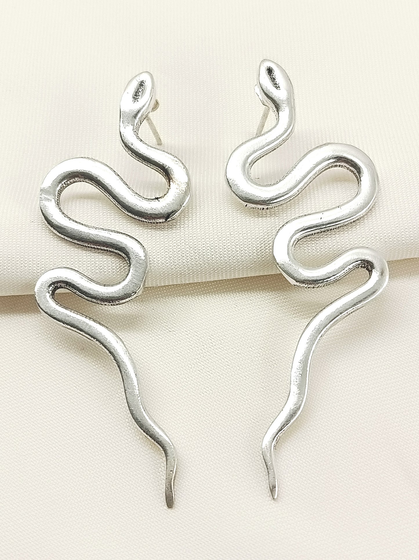 Zilpah Silver Men's Earrings