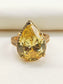 Kimora Yellow American Diamond Finger Ring