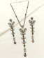 Rubi Blue Oxidized Pendant Set
