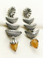 Mishka Yellow Oxidized Earrings