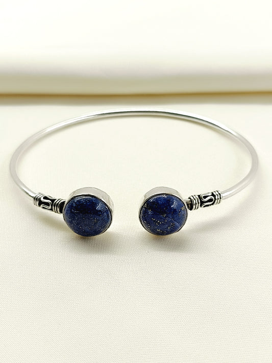Rachit Navy Blue Dual Stone Men's Bracelet