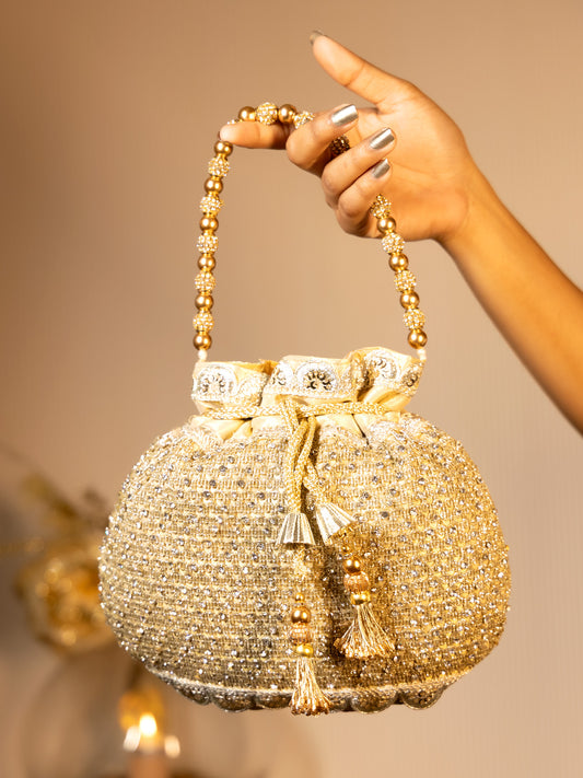 Elaya Copper Potli Bag