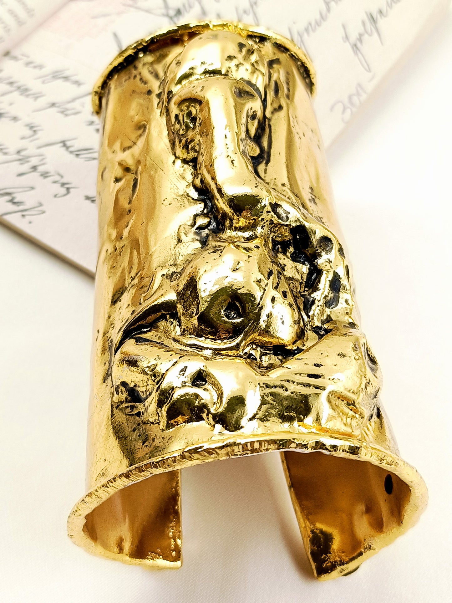Aamaal Golden Tribal Men's Bracelet