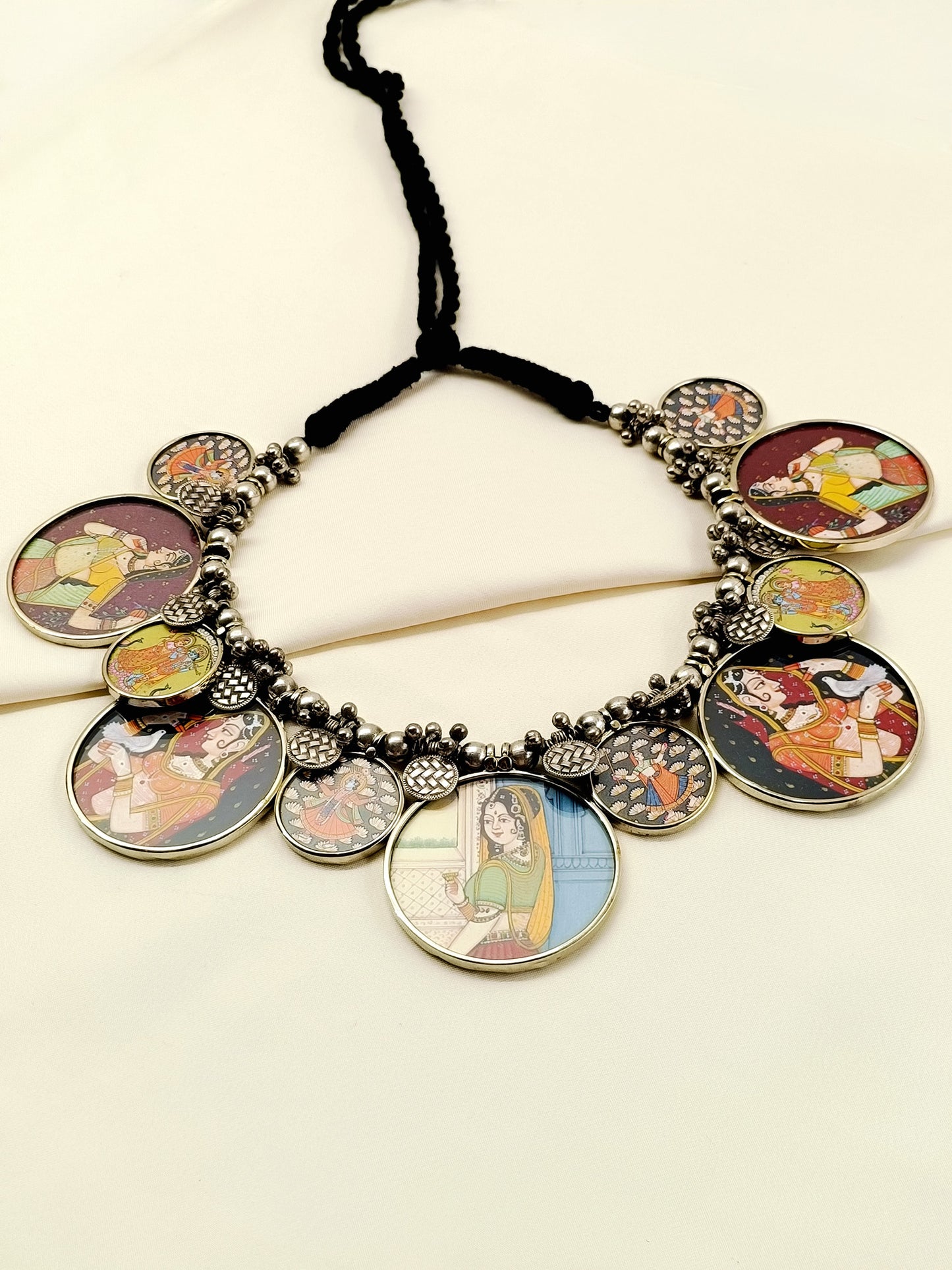Paaro Multi Colour Oxidized Neckpiece