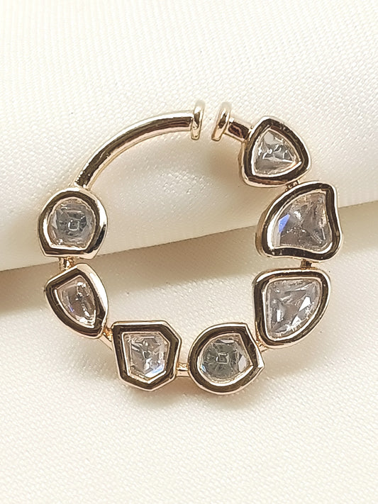 Adya White Kundan Bridal Nath