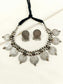 Karishma Plain Oxidized Coin Choker Set