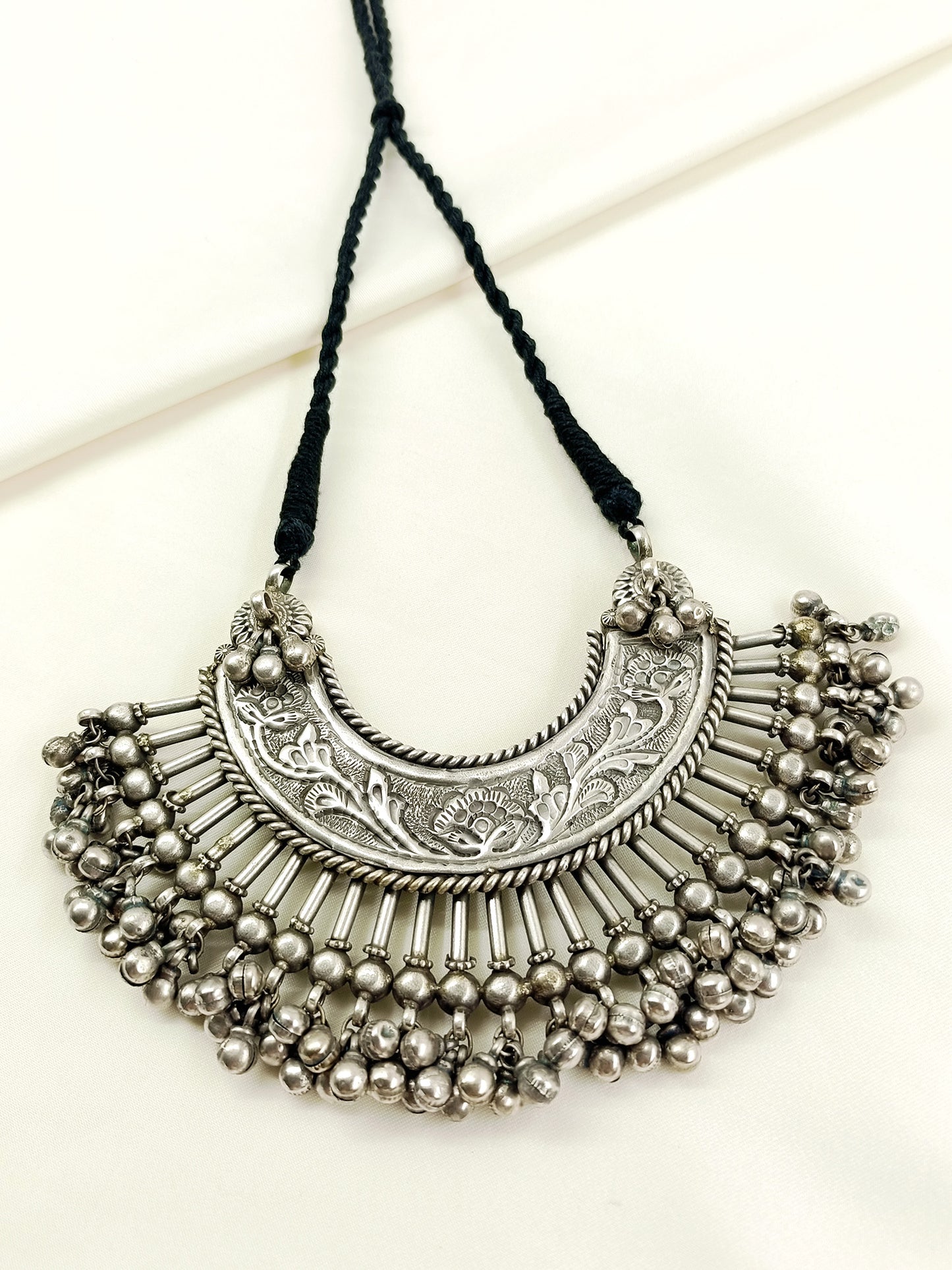 Rajkumari Plain Oxidized Neckpiece