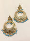 Nabeeha Firozi Jadau Earrings