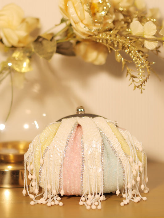 Tashi Multi Colour Evening Clutch
