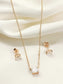 Harsha 92.5 Silver American Diamond Pendant Set