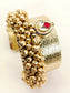 Anni Ruby Oxidized Bracelet