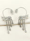 Rudrani White American Diamond Earrings