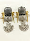 Vasulakshmi Grey Oxidized Earring