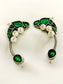 Anayda Green Oxidized Earrings