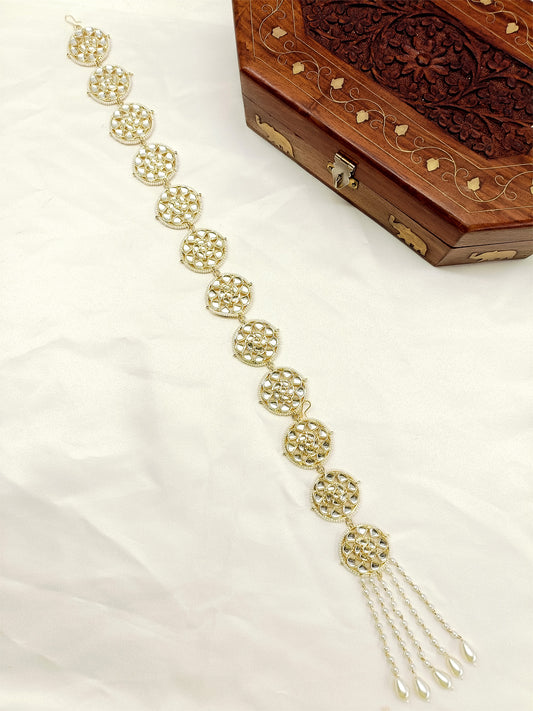 Namrat Ceam Braid Accessories In Kundan