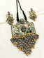Nandini Multi Colour Oxidized Necklace Set