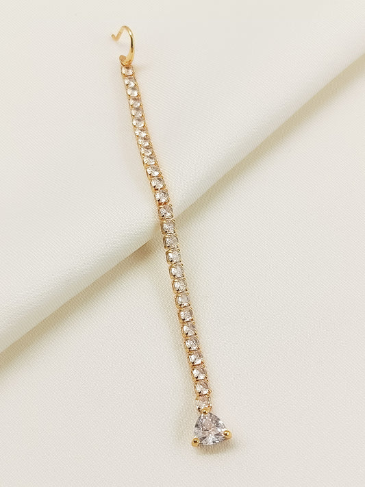 Eeshta White American Diamond Teeka