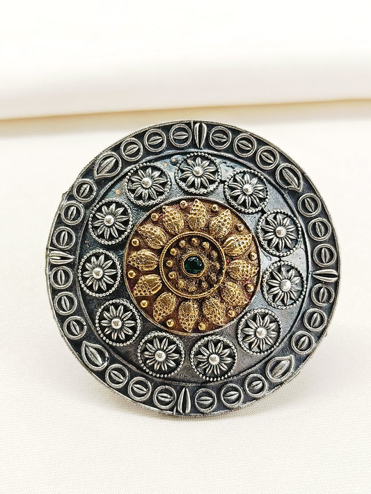 Anindita Plain Oxidized Finger Ring