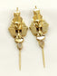 Arush White Egyptian Revival Men's Earrings