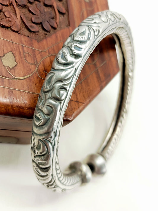 Dhrit Men's Silver Anklet [Price Is For Single Piece]