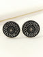 Nainika Silver Oxidized Star Mandala Toe Ring Pair