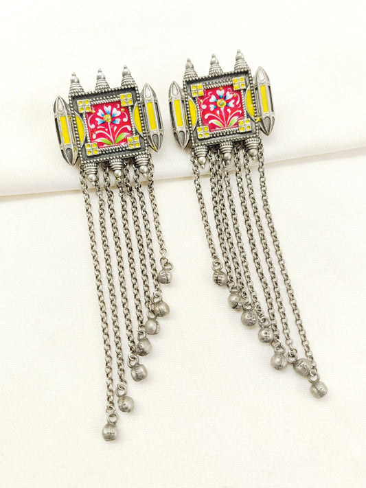 Rossy Multi Colour Oxidized Earring