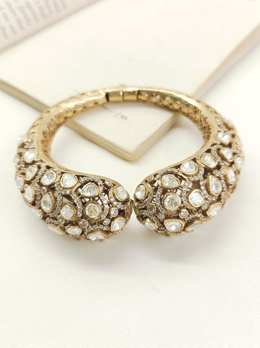 Devkanya White Kundan Bracelet