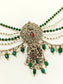 Gautami Green Hair Brooch