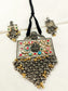 Hasini Multi Colour Oxidized Necklace Set