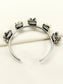 Raya White Pearl Oxidized Bracelet