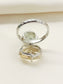 Pragya Multi Colour 92.5 Silver Prasiolite Stone Finger Ring