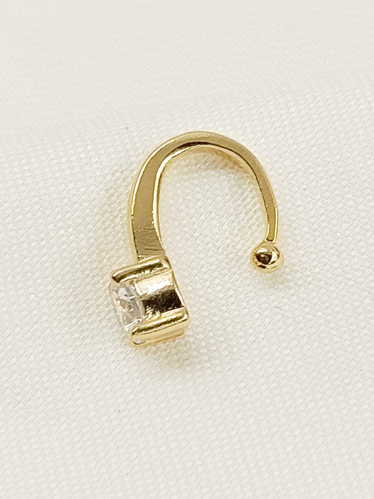Ganga Golden American Diamond Pressing Nath