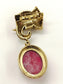 Charvik Ruby Elephant Brooch