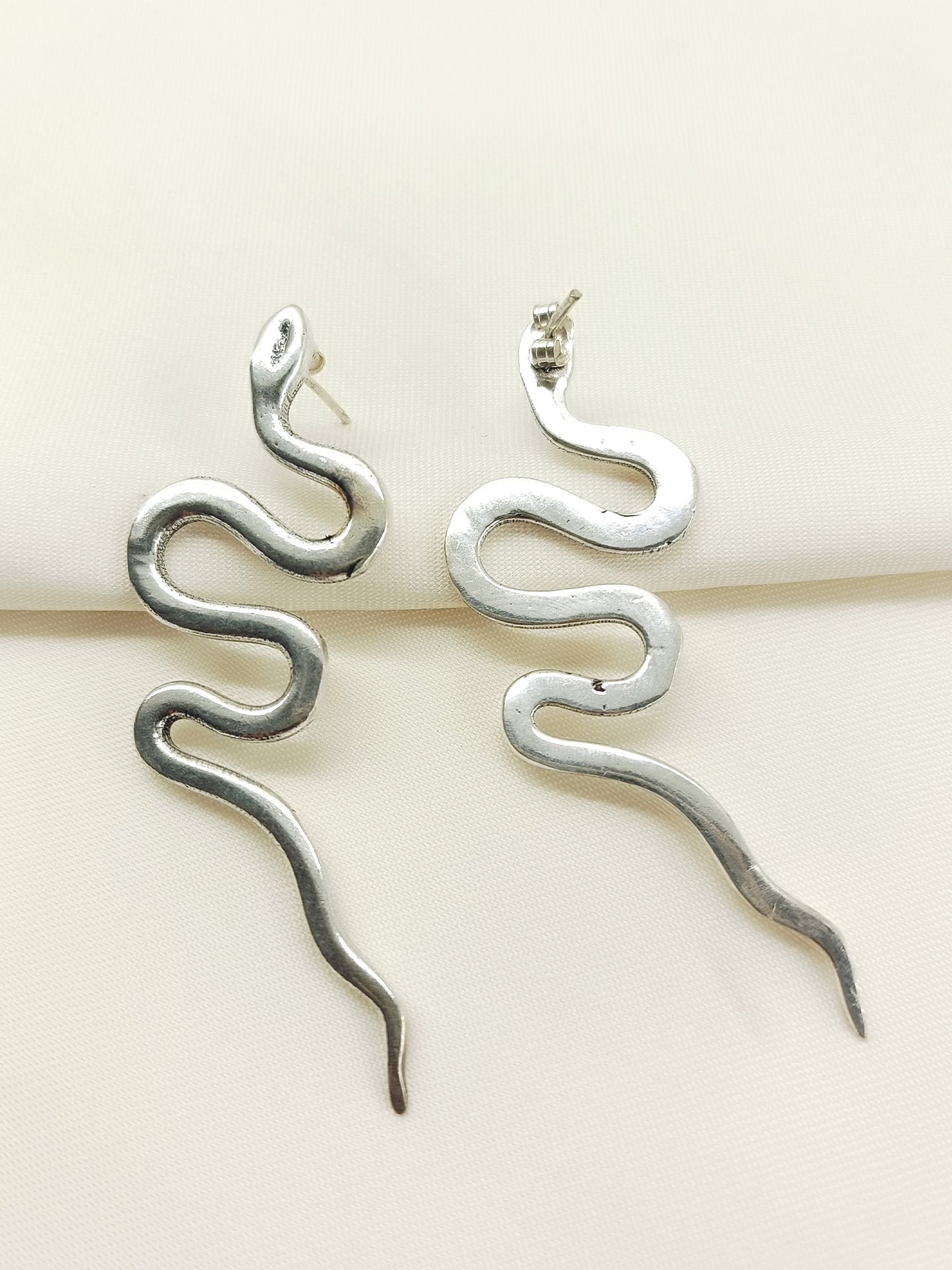 Zilpah Silver Men's Earrings