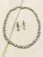 Neya Silver Plated With American Diamond Necklace Set