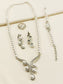 Rashi White Pearl American Diamond Combo Set