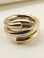 Undine Golden Men's Finger Ring