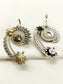 Mehul Two Tone Men's Earring