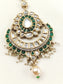 Madhushi Green Kundan Teeka