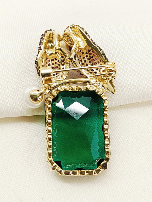 Anuruddh R&G Birds Brooch